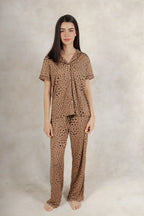 Soft Pj Pant Set- Animal Print