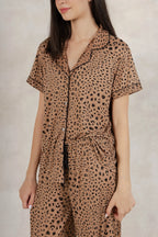 Soft Pj Pant Set- Animal Print