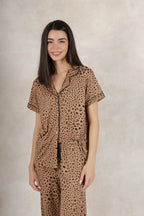 Soft Pj Pant Set- Animal Print