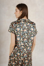 Satin Pj Pant Set- Flowers