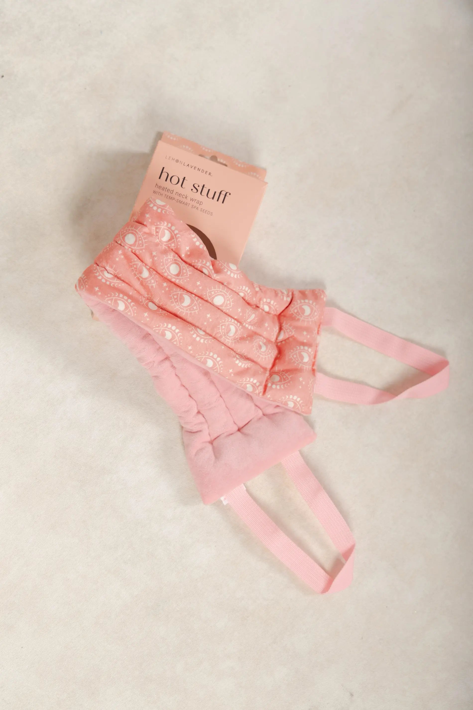 Heated neck wrap- Peach Eyes