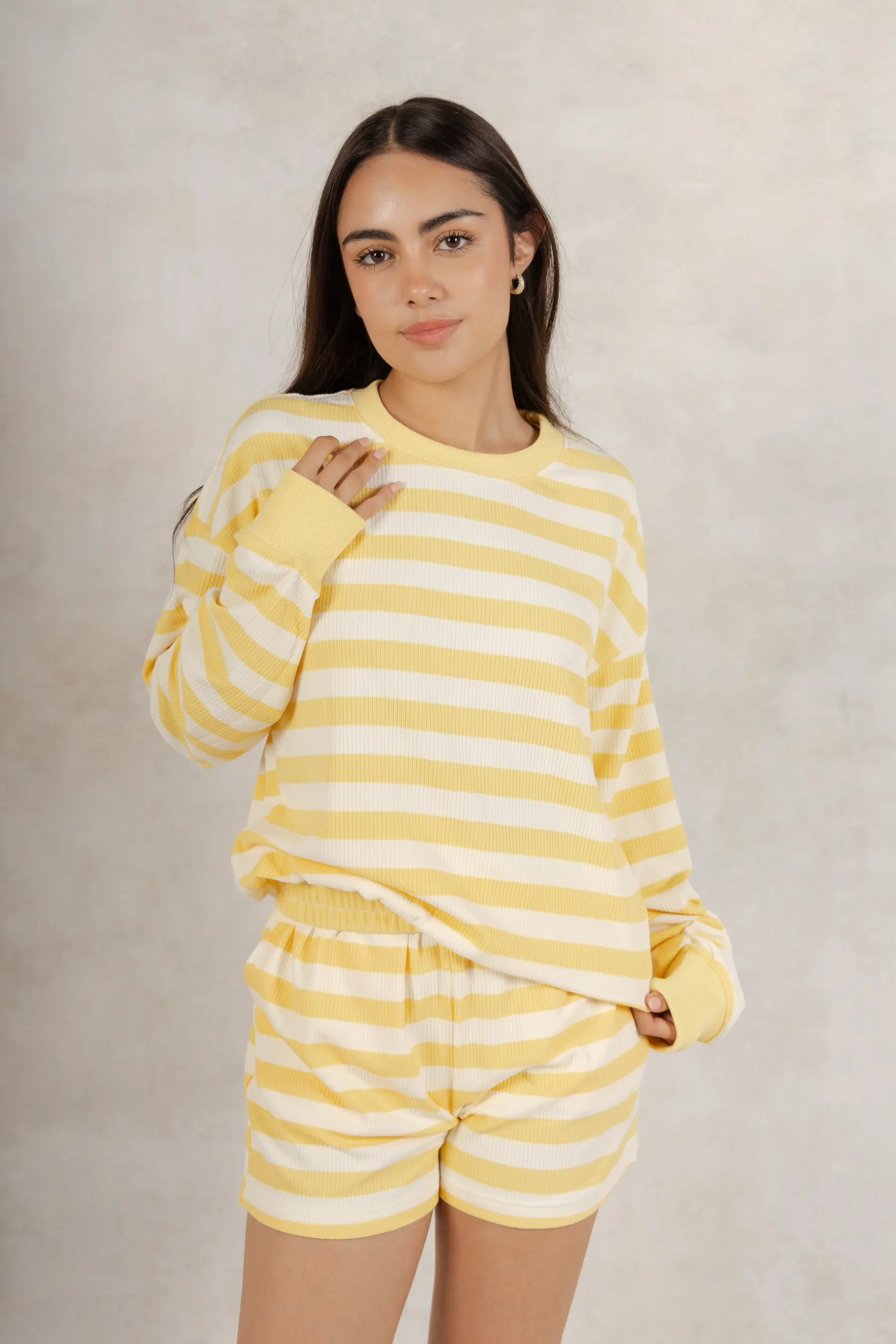Set Amarillo Rayas