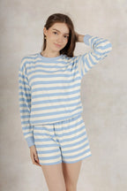 Set Rayas Baby Blue