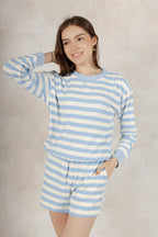 Set Rayas Baby Blue