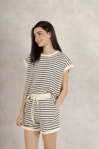 Set Rayas Blanco y Negro