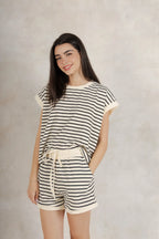 Set Rayas Blanco y Negro