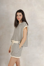 Set Rayas Blanco y Negro