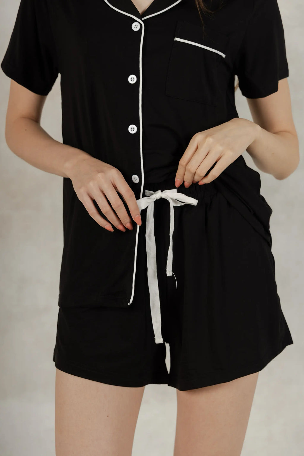 Soft Basic Pj Set - Black